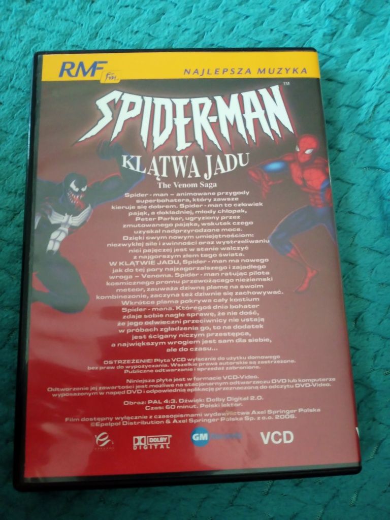 Spider Man Spiderman klątwa jadu vcd