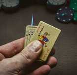 Zapalniczka karta Joker karty poker żarowa metalowa solidna