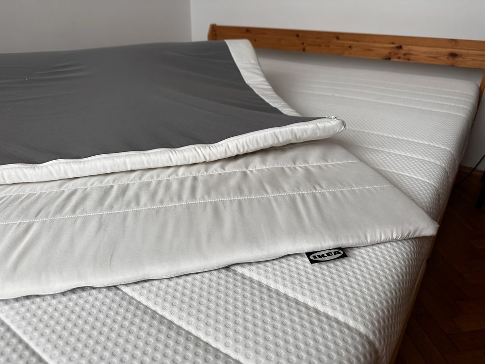 Materac Ikea roczny - używany z dodatkowa nakladka!