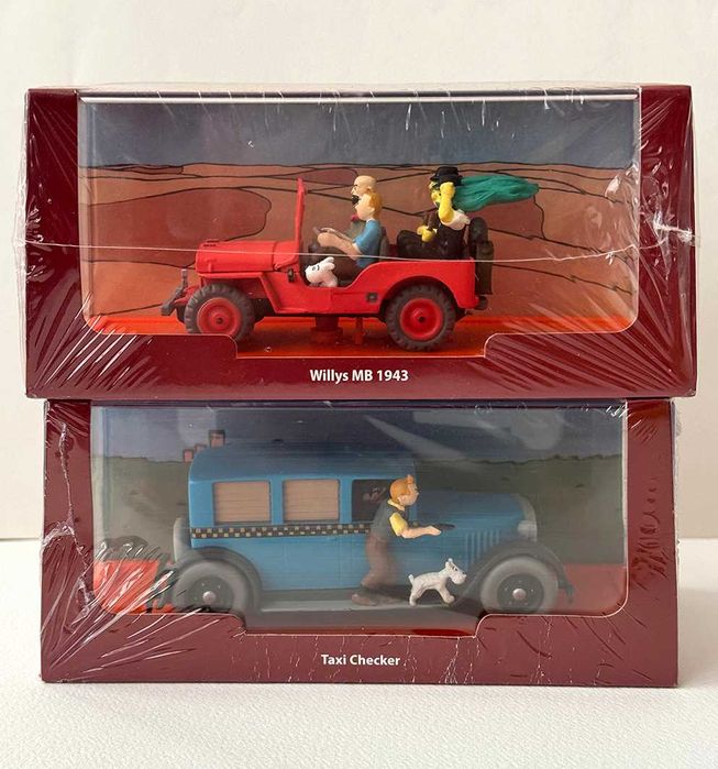 2 miniaturas da série “En Voiture Tintin”.
