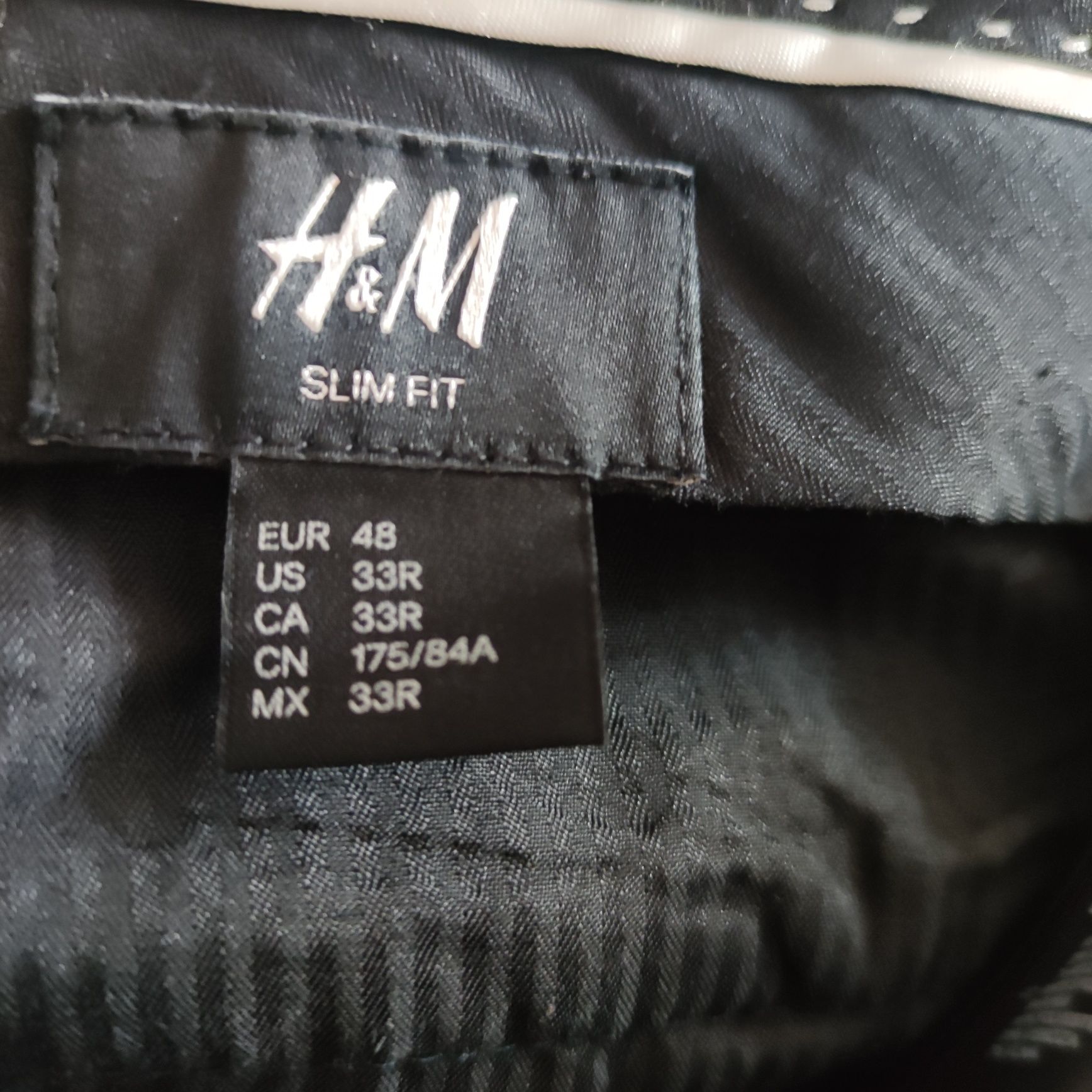 Nowe bez metki H&M r48 Eleganckie spodnie męskie materiałowe .
