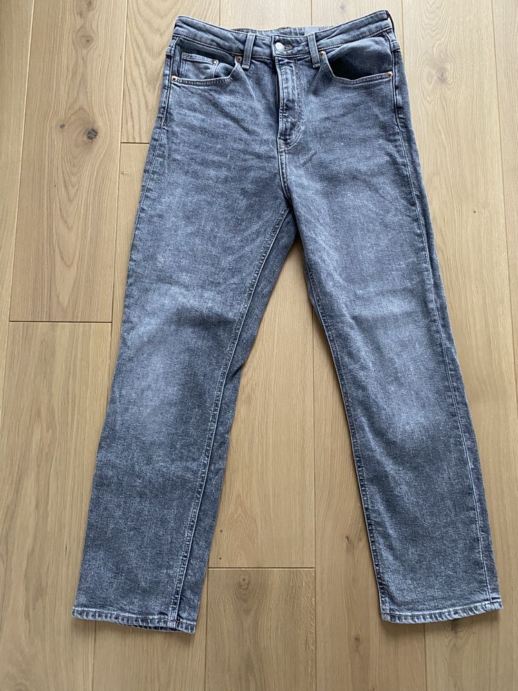 Jeansy czarne / szare H&M Vintage roz 38