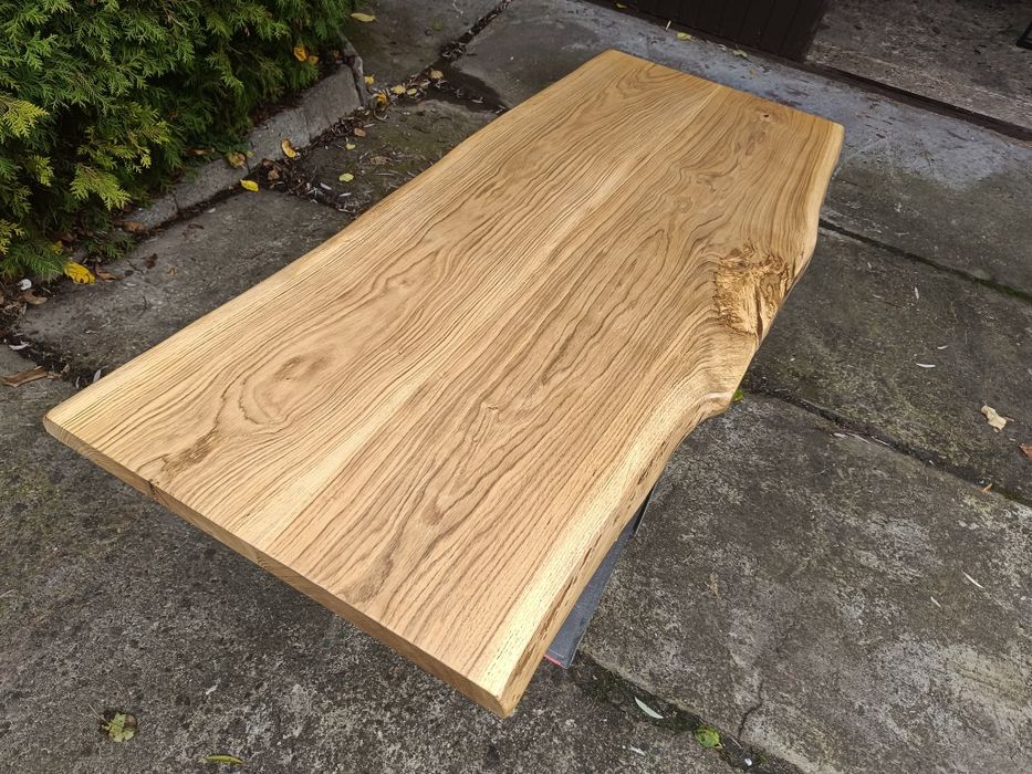 Blat dębowy 175x77-81 na stół biurko ławę Live Edge