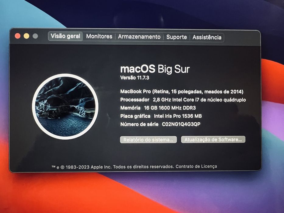 MacBook Pro 15.4" i7 2.8 GHz 16 GB DDR3L 1 TB SSD NVIDIA GeForce64309806920578124