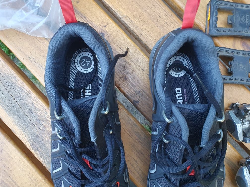 Buty shimano mt 34,pedały pd 505,platformy