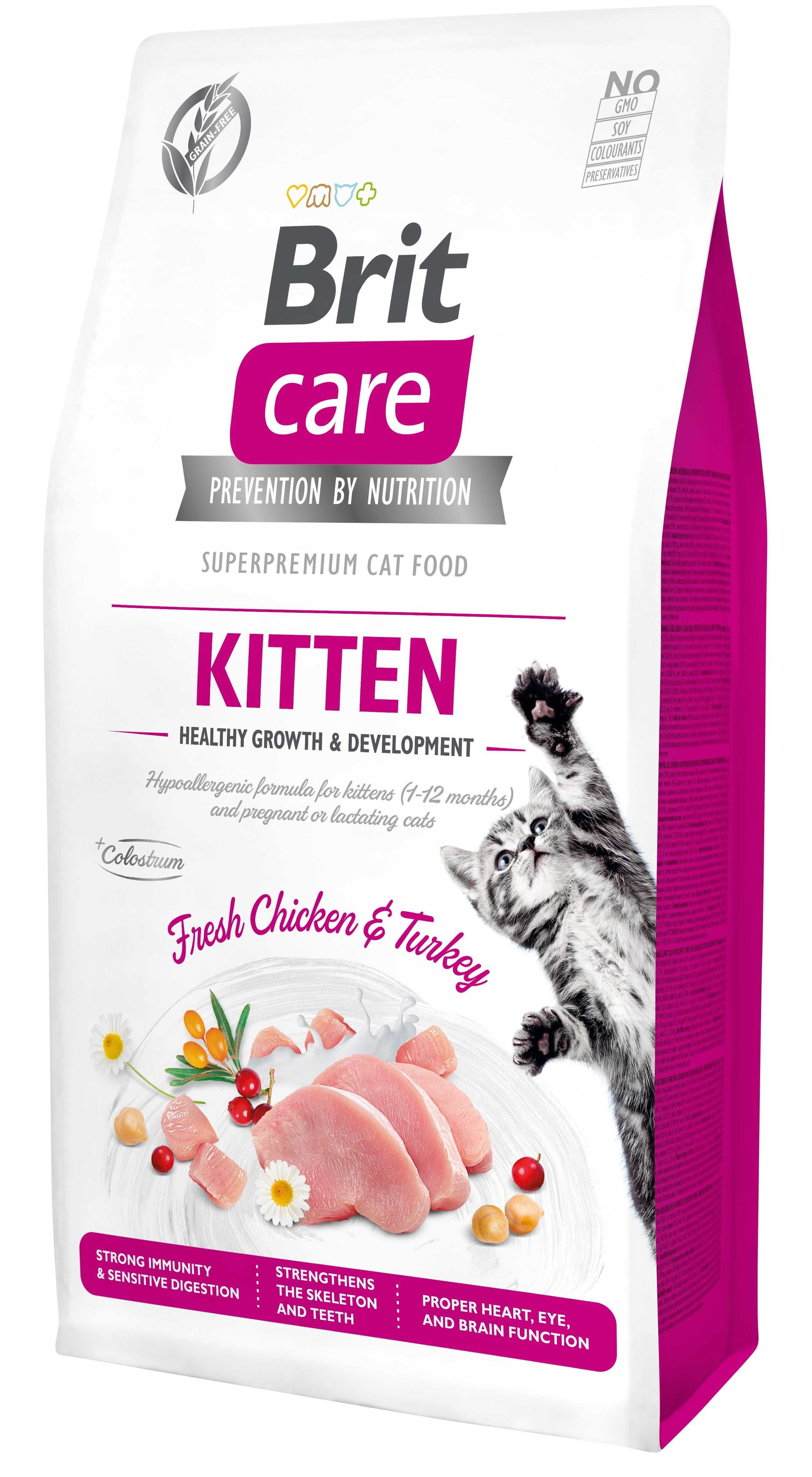 Brit Care Cat GF Kitten HGrowth сухой корм для котят 2кгАкция