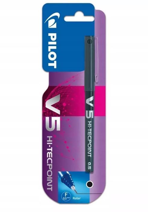 Cienkopis kulkowy V5, czarny. PILOT Corporation