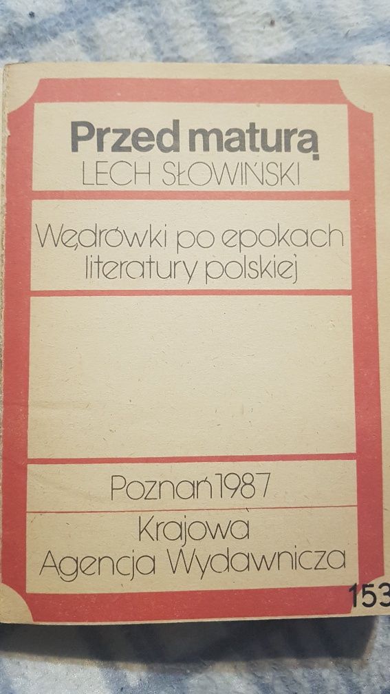 Przed maturą Lech Słowiński