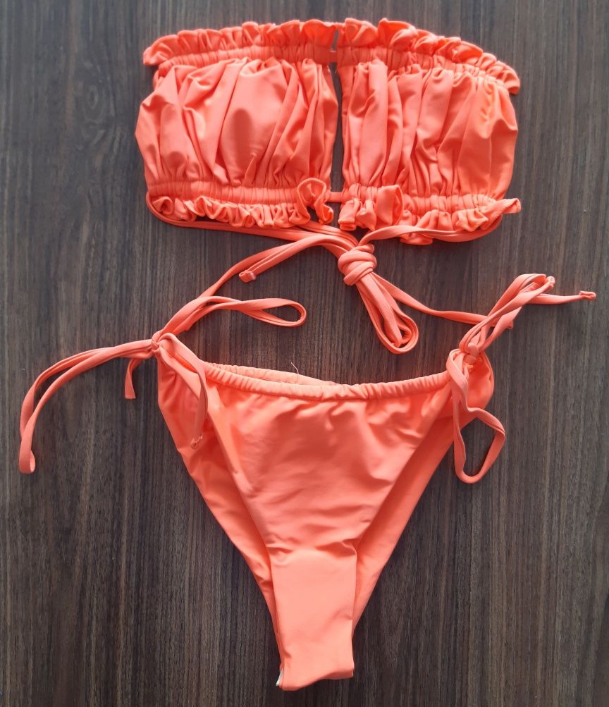 Bikini de senhora, tamanho L, côr de laranja - Novo e embalado