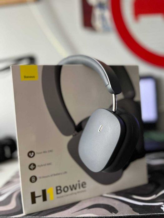 Słuchawki bezprzewodowe Baseus Bowie H1 Bluetooth Szary