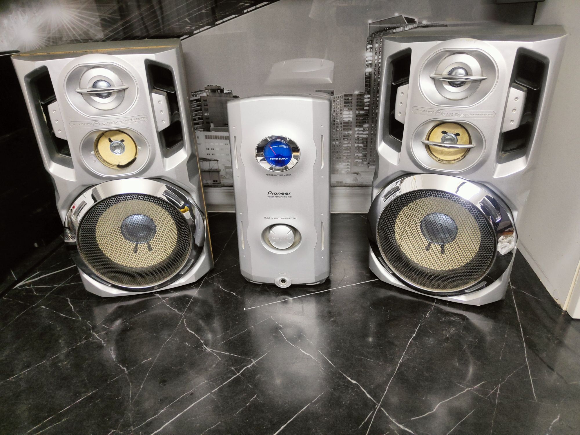 Pioneer S-IS21, kolumny Bass-Reflex,2x100W + subwoofer wzmacniacz