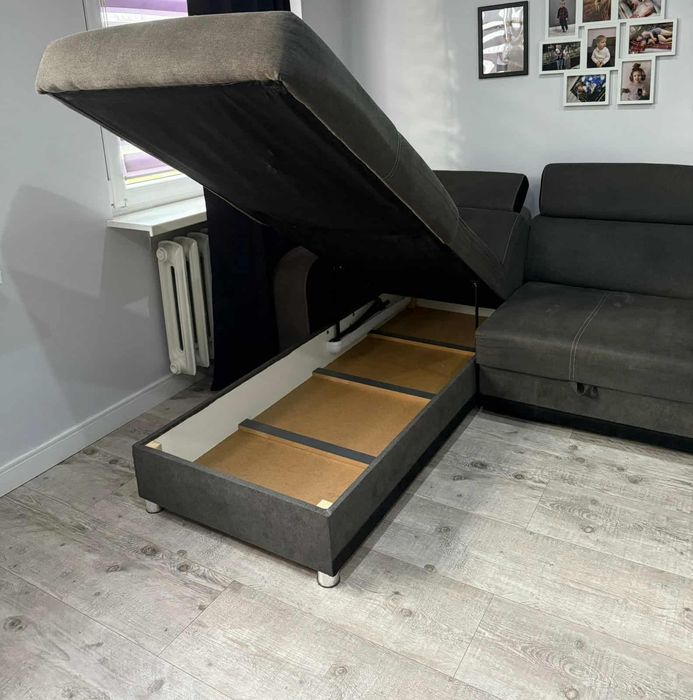 Kanapa narożna rozkładana