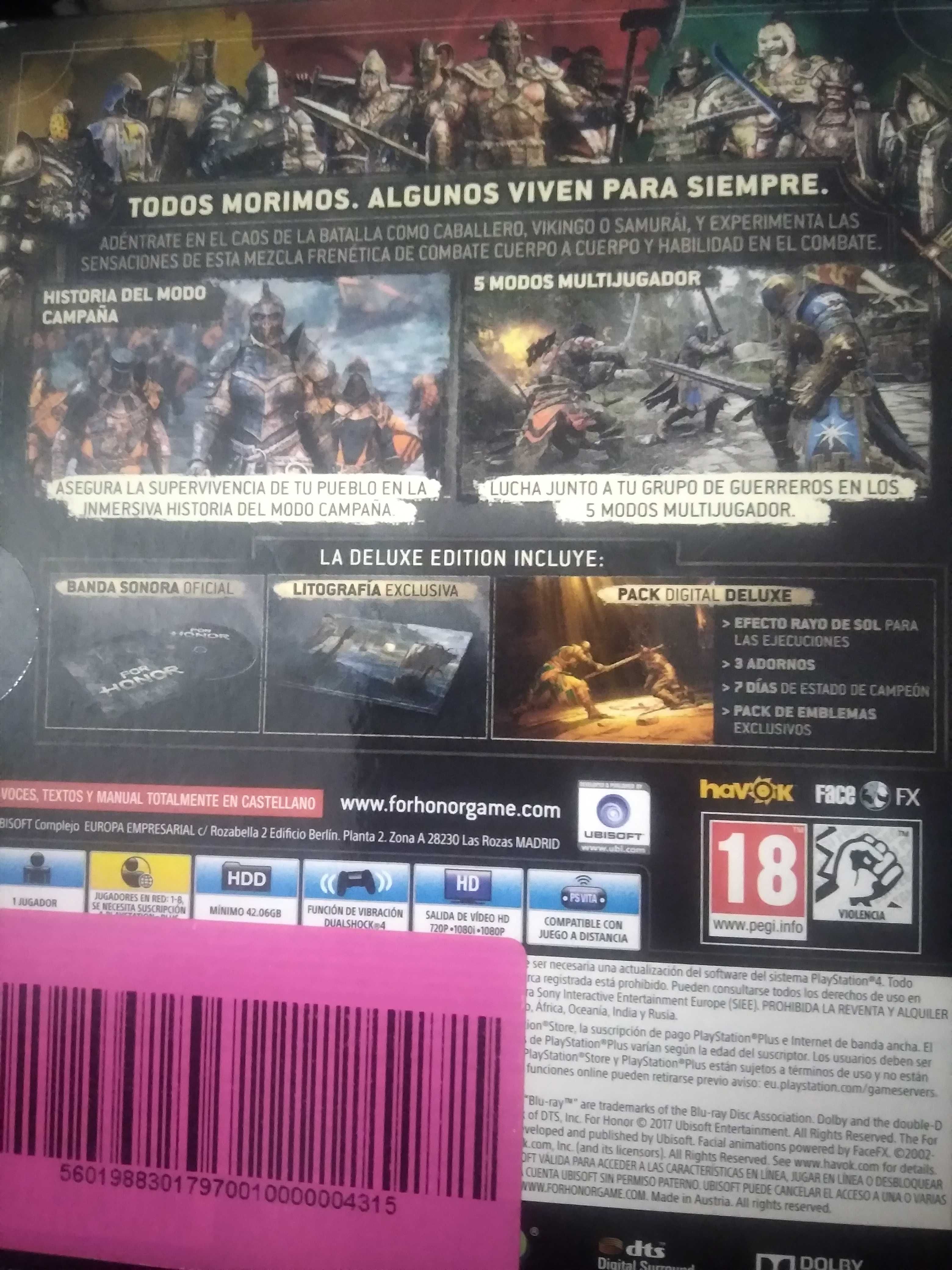 For Honor Deluxe Edition ps4