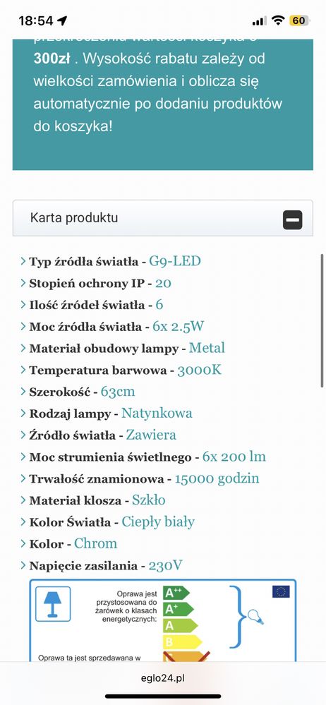 Prawie nowa lampa żyrandol glamour Eglo diamenciki i kwiatki