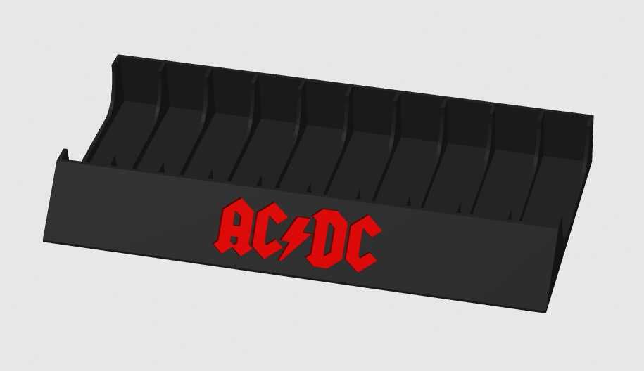 Stojak podstawka na kasety magnetofonowe ACDC AC/DC