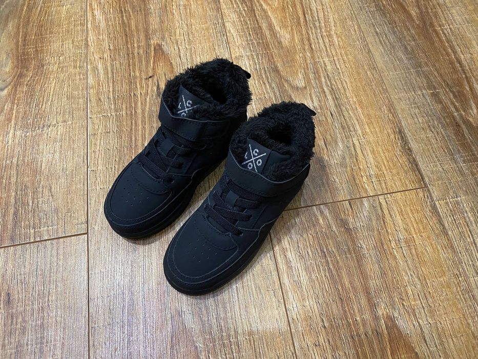 H&M хайтопы утепленые кроссовки детские ботинки оригинал р.26