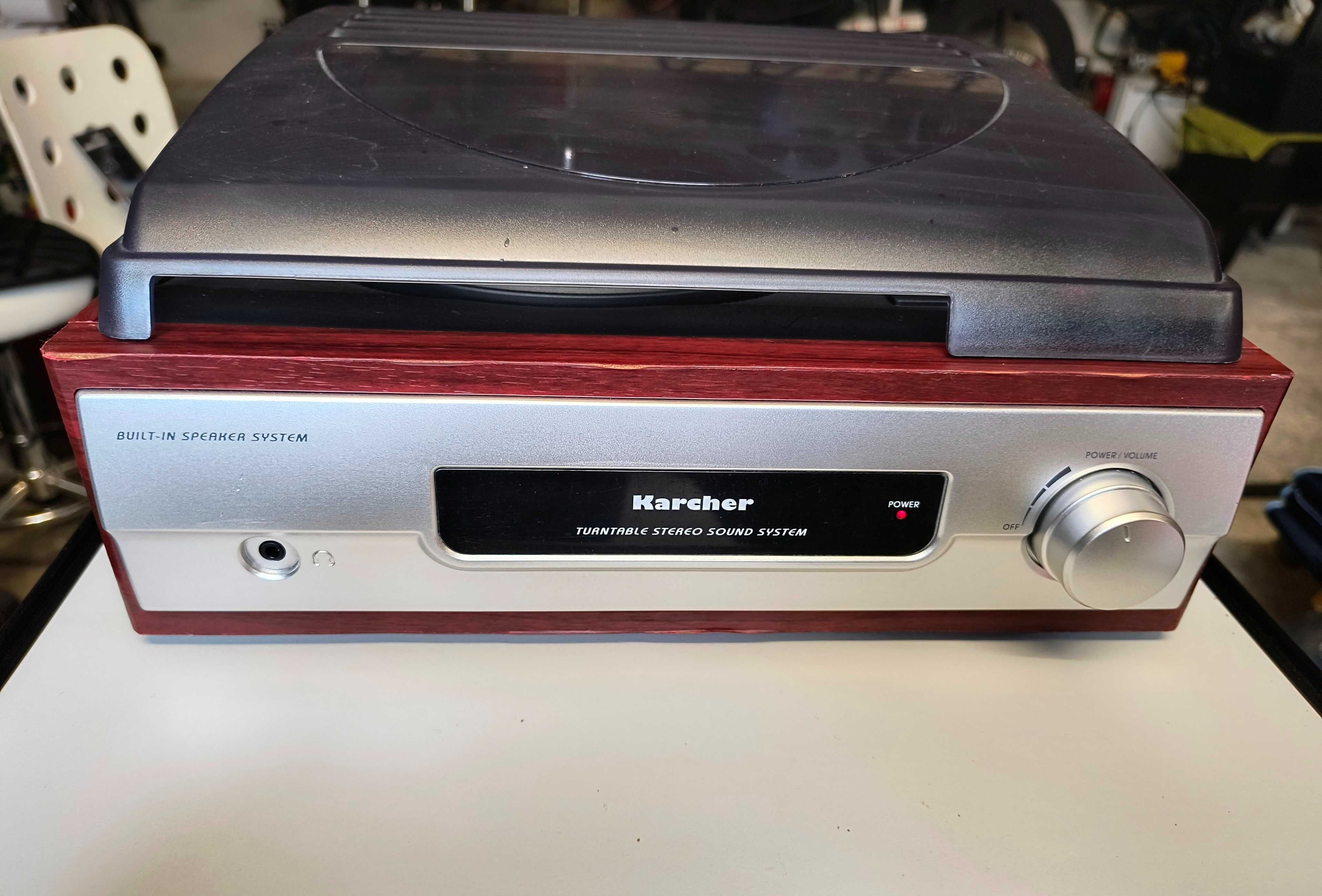 Gramofon Karcher KA8050 z wbudowanymi głośnikami Gorzów