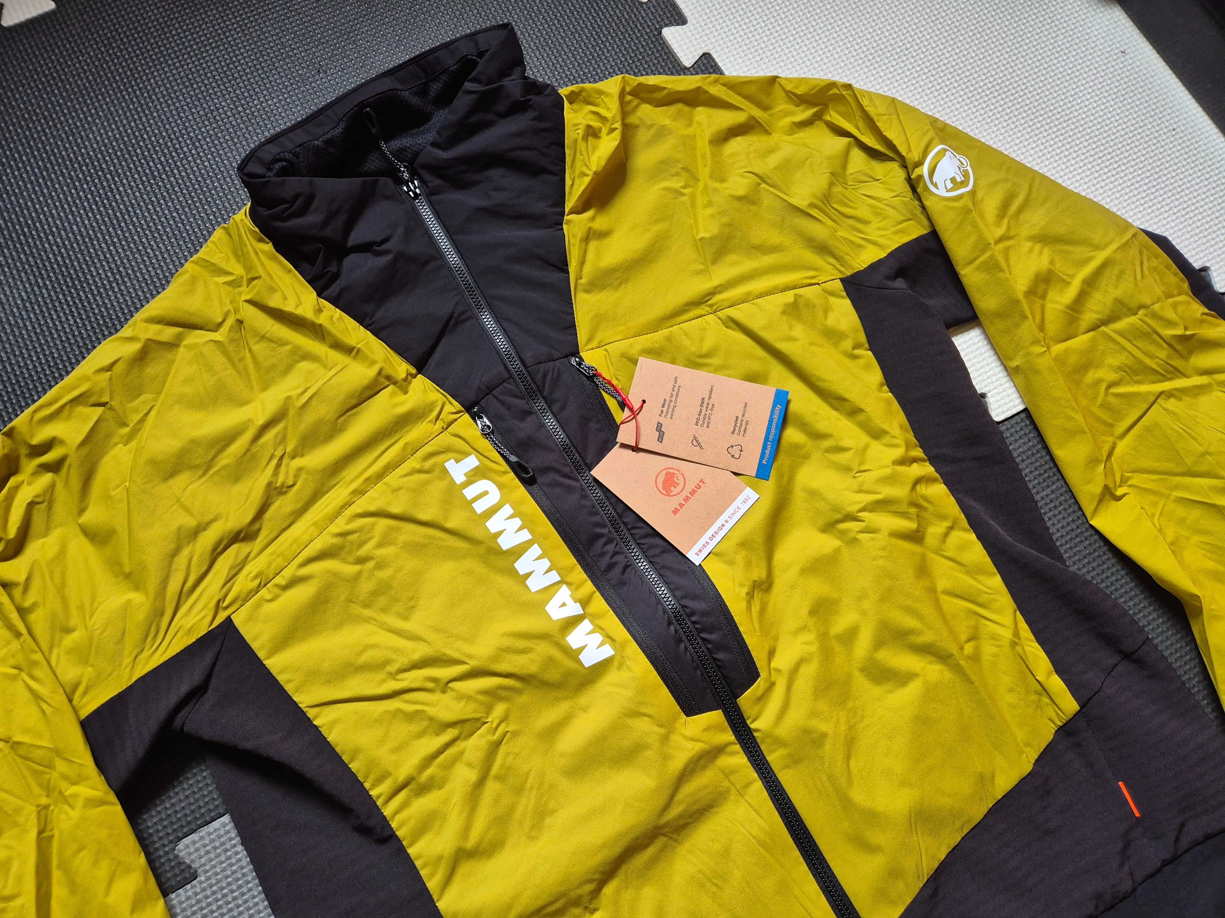 Nowa męska kurtka hybrydowa ocieplana softshell turystyczna Mammut