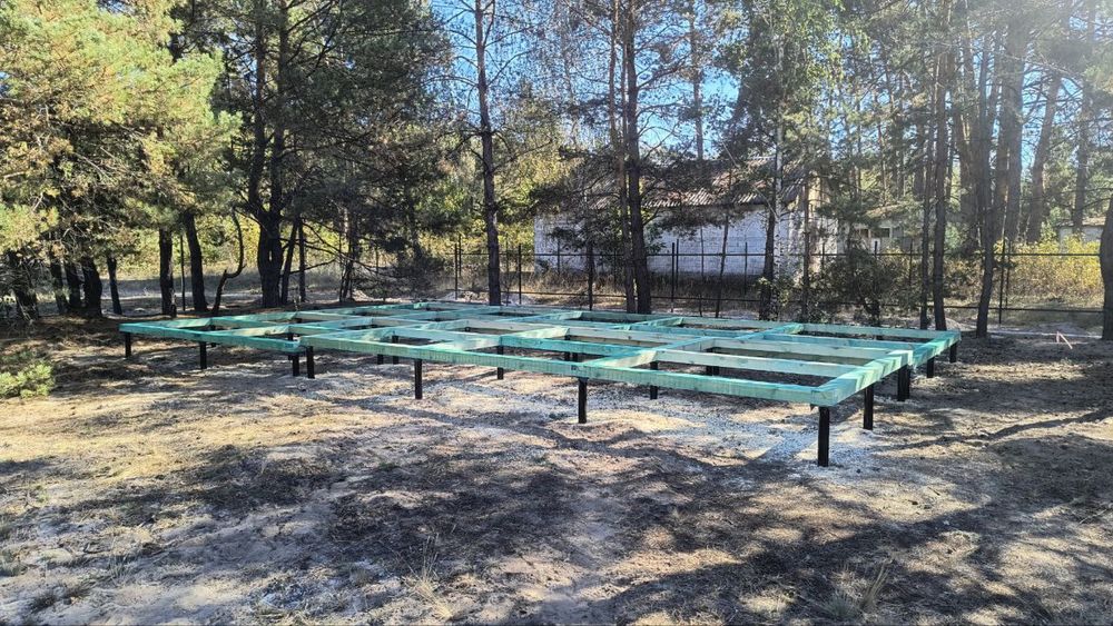 Свайний фундамент геошурупи гвинтові сваї палі