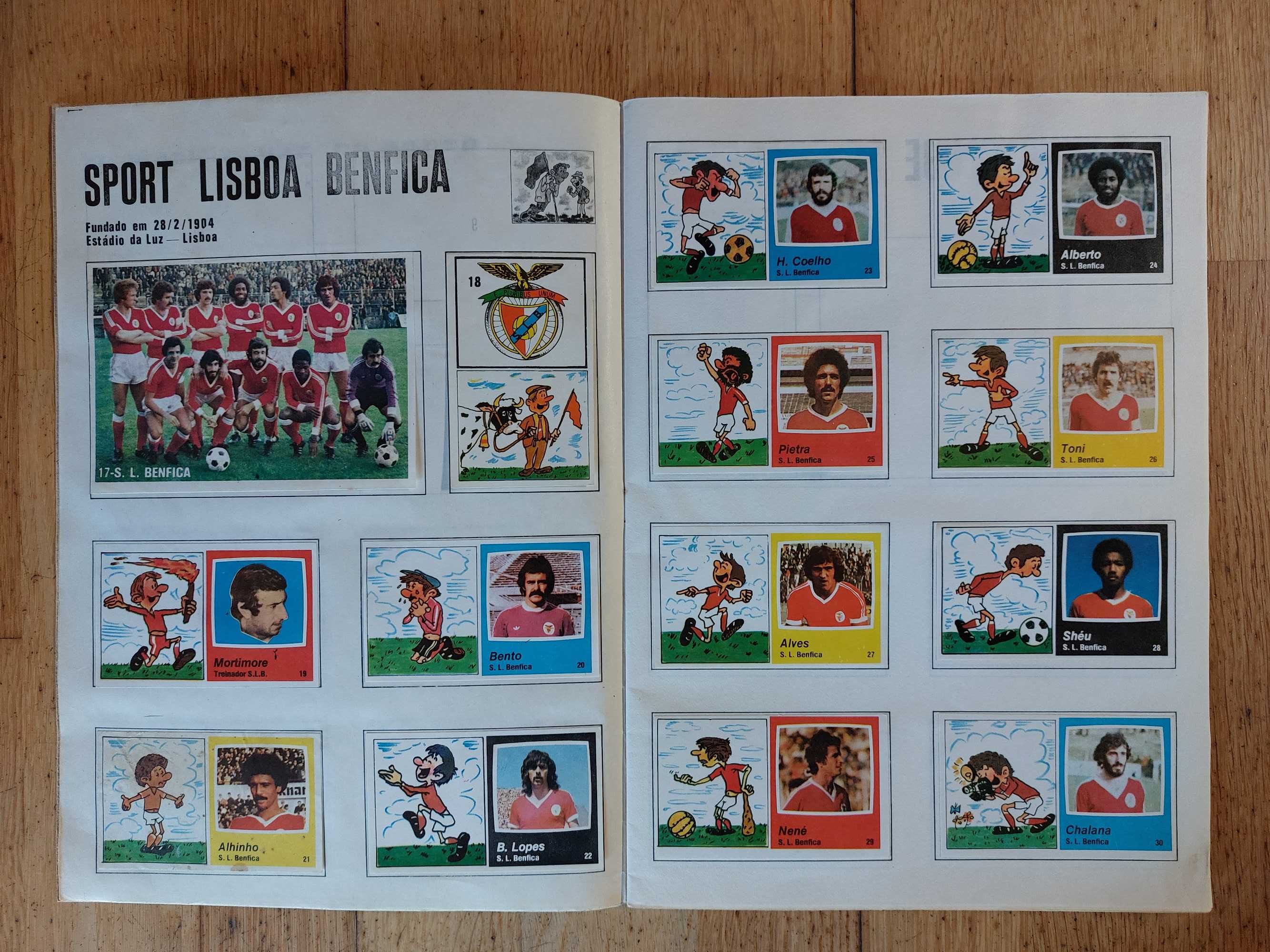 Caderneta de cromos "Humor & Futebol 1978-79"  - Completa