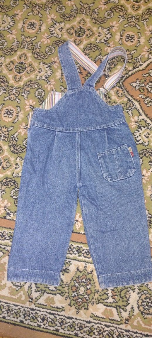 Комбинезон комбез джинсовый на мальчика 1,5 2 года 86 92 см