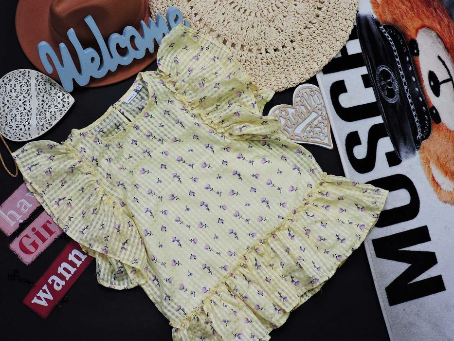 Name It - śliczna bluzeczka baskinka , falbanka r 146/152