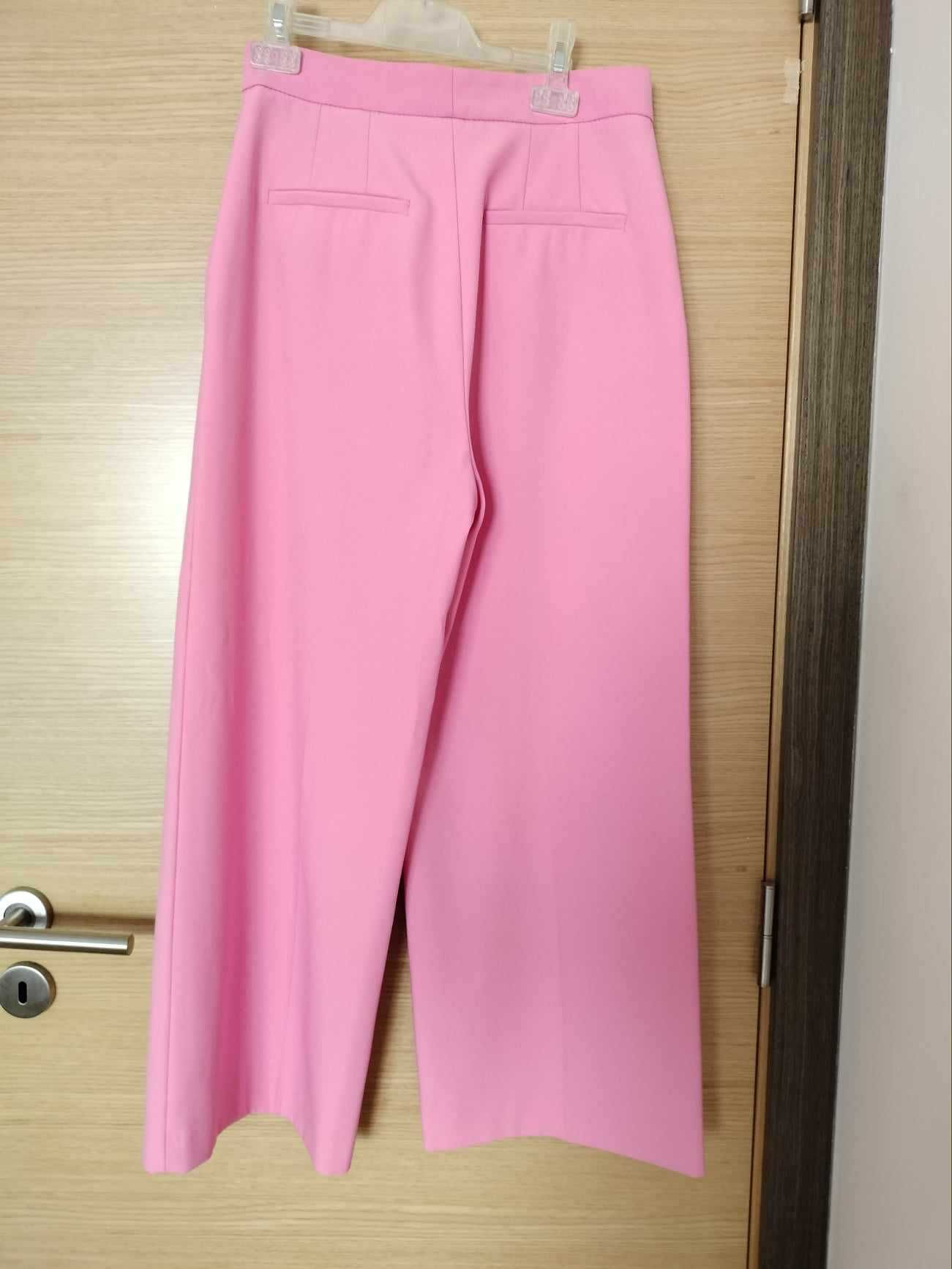 Calças Culottes Rosa ZARA