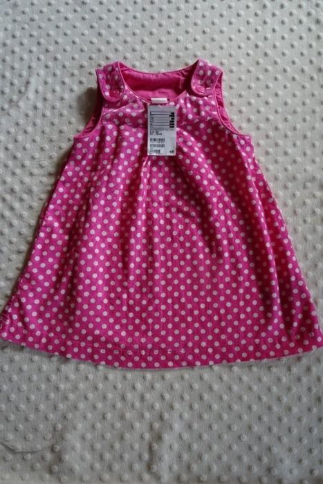 NOWA sukieneczka sukienka dziewczęca Minnie z H&M. Rozm.92 (1,5-2).