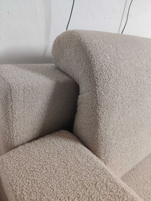 kanapa, sofa rozkładana bukla beż