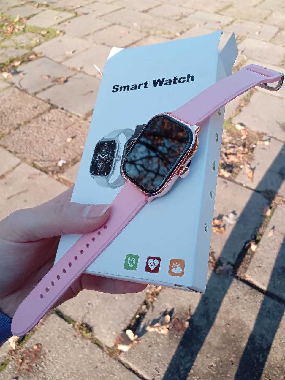 Smart Watch Смарт годинник 2023 Рожеві