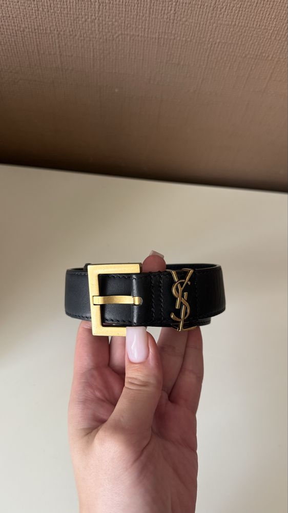 Пасок Saint Laurent 85 см золото