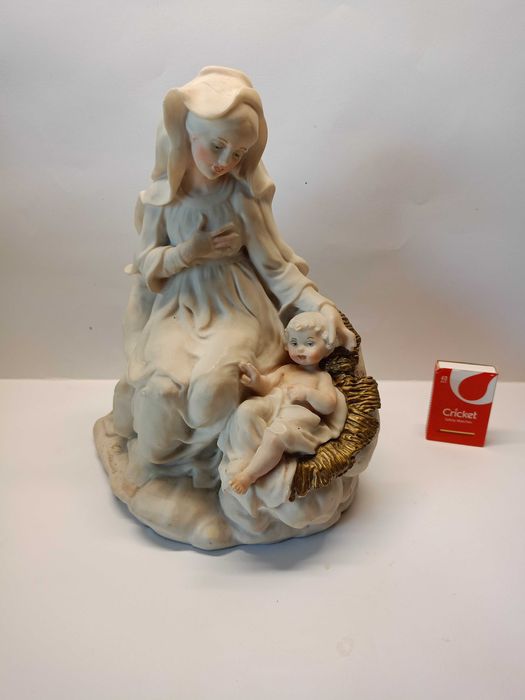 Duża figura Matka Boża z dzieciątkiem Jezus Capodimonte G.Armani