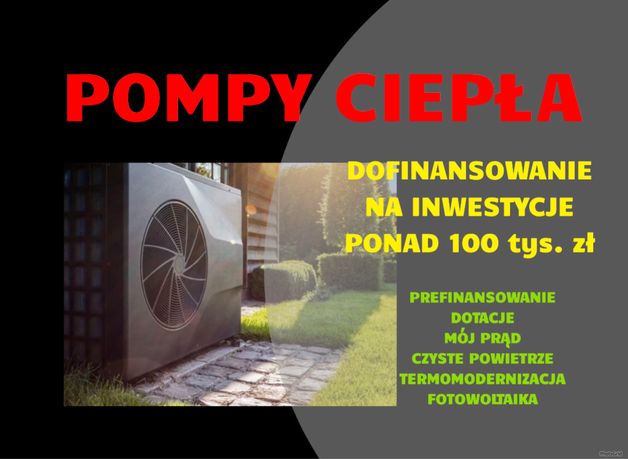 Pompa ciepła powietrzna montaż fotowoltaikaKOMPLET różne moce MONOBLOK