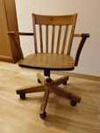 drewniany fotel / krzesło biurowe IKEA