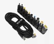 PD/E-Mark кабель TYPE-C QC DC 19-20V 100 W 1,8 м + перехідники WITRN-2