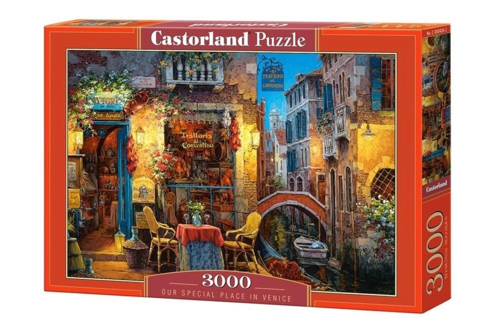 Puzzle 3000 Szczególne miejsce w Wenecji CASTOR pudełko,384x271 mm