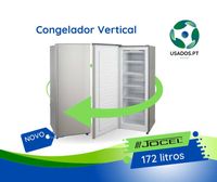 Congelador Vertical Inox 4 gavetas 2 portas Jocel 172L 1.48m alt