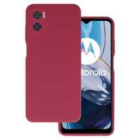 Silicone Lite Case Do Motorola Moto E22/E22I Bordowy