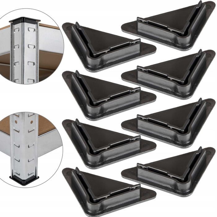 Metalowy REGAŁ MAGAZYNOWY Do Garażu Warsztatu Piwnicy Ocynkowany NOWY