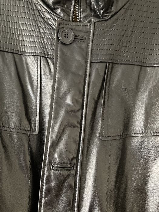 Кожаная куртка зимняя