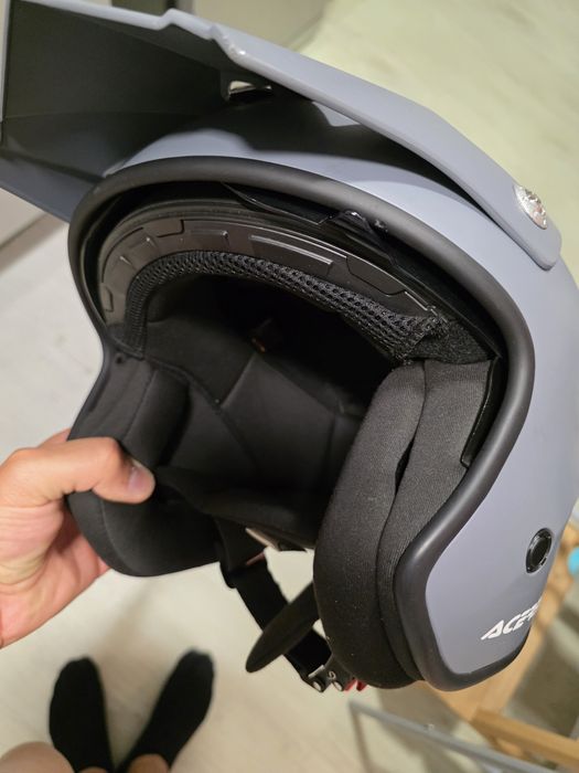 Capacete Acerbis cinza