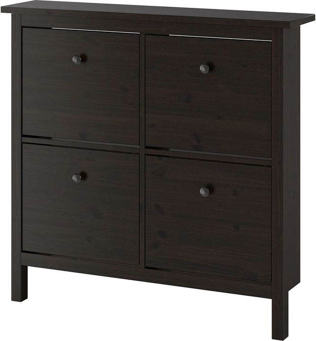 Ikea Hemnes Szafka Na Buty Czarnybrąz