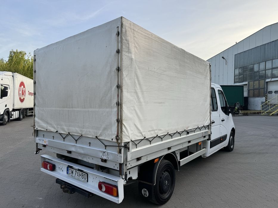 Wynajem Renault Master Doka | 7-osobowy z plandeką | Od 200 zł/dobę!