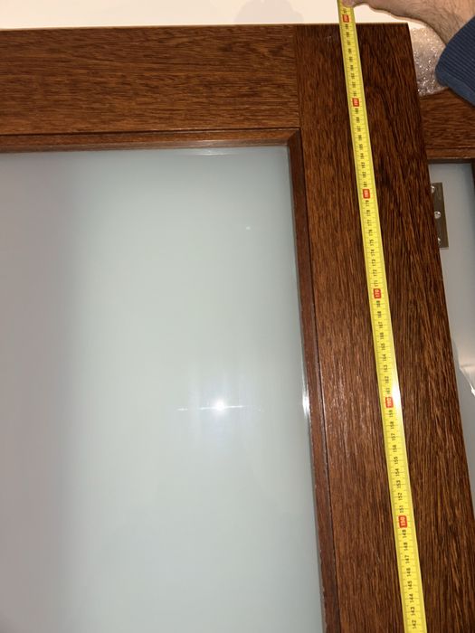 2 Portas interiores madeira com vidro