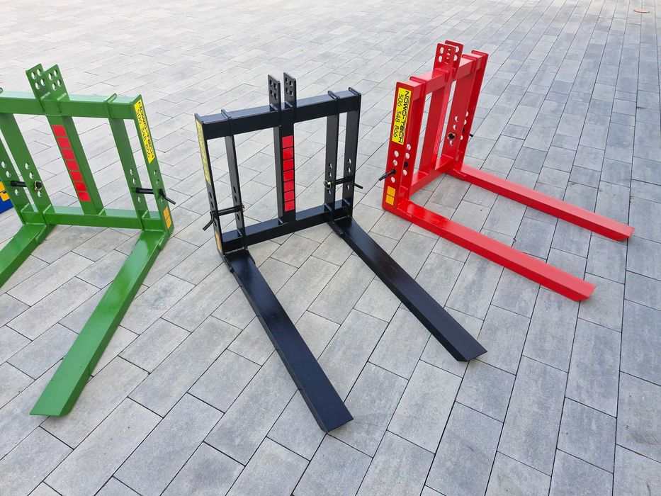 paleciak na tył ciągnika, widły do palet, 4 uchwyty mocujące, nowość