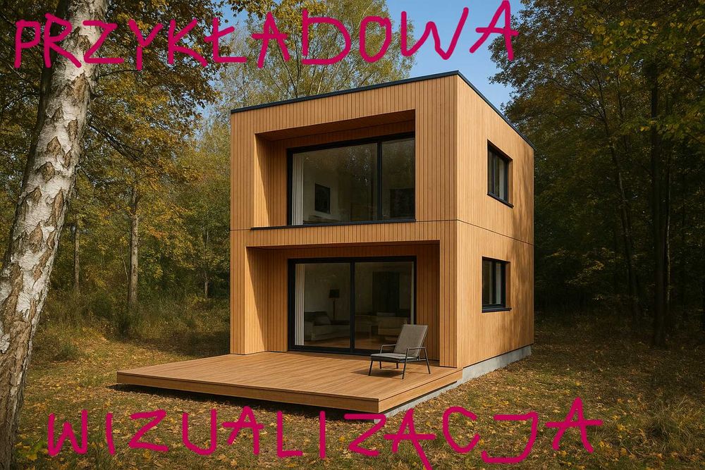 działka rekreacyjna z domkiem