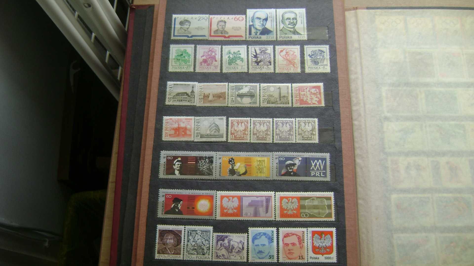 Znaczki pocztowe polskie czyste 789 sztuk + 2 bloki + klaserA3/28stron