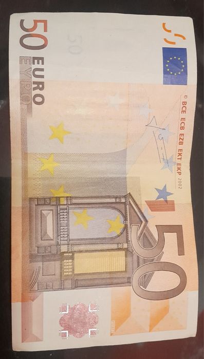 50 euro pierwszej serii (tzw. “seria 2002”)
