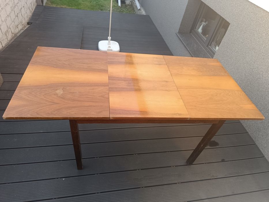 Stół drewniany rozkładany dł 110-160, szer75,wys70.