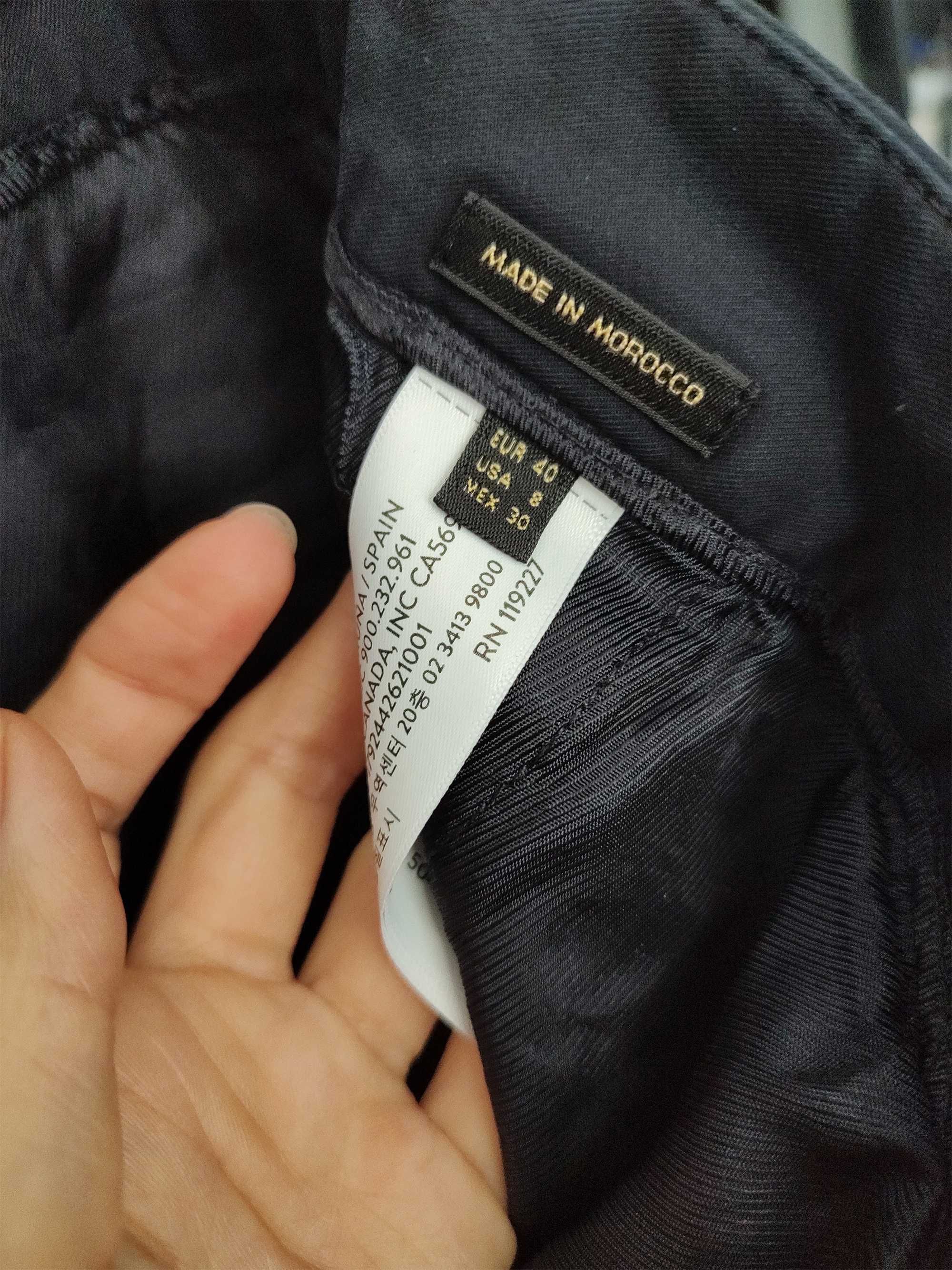 Spodnie Damskie Cygaretki Materiałowe Chinosy M/L Massimo Dutti